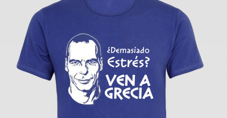 Varoufakis, protagonista de nuestra camiseta para apoyar el turismo a Grecia