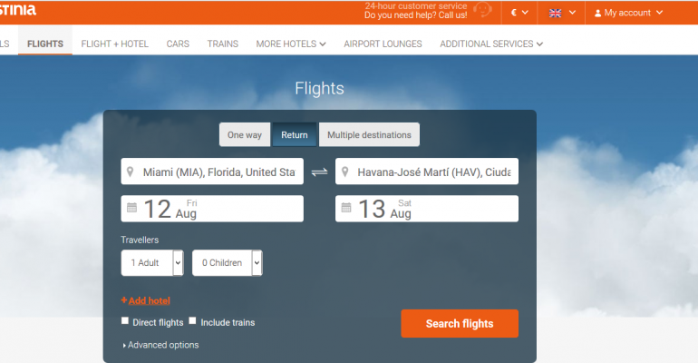 Destinia, primera agencia online en ofrecer vuelos directos Miami-La Habana