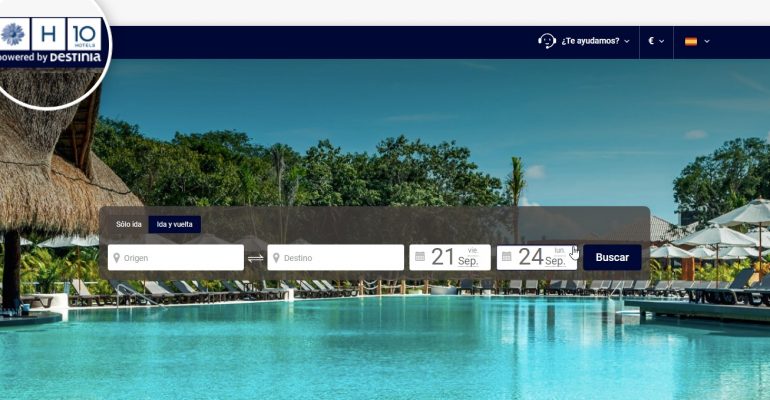 La cadena H10 Hotels confía en el Grupo Destinia para comercializar vuelo + hotel